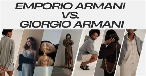 is emporio armani and giorgio armani the same|difference between armani e giorgio.